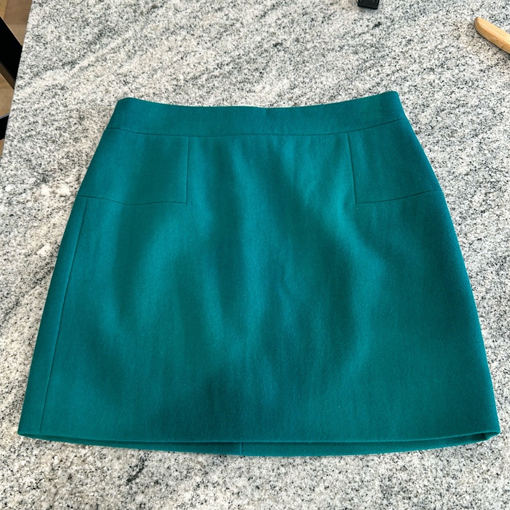 J. Crew lined wool blend skirt in size 2